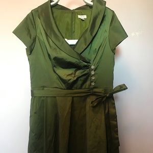 Olive Green Laura Dress - Size 14